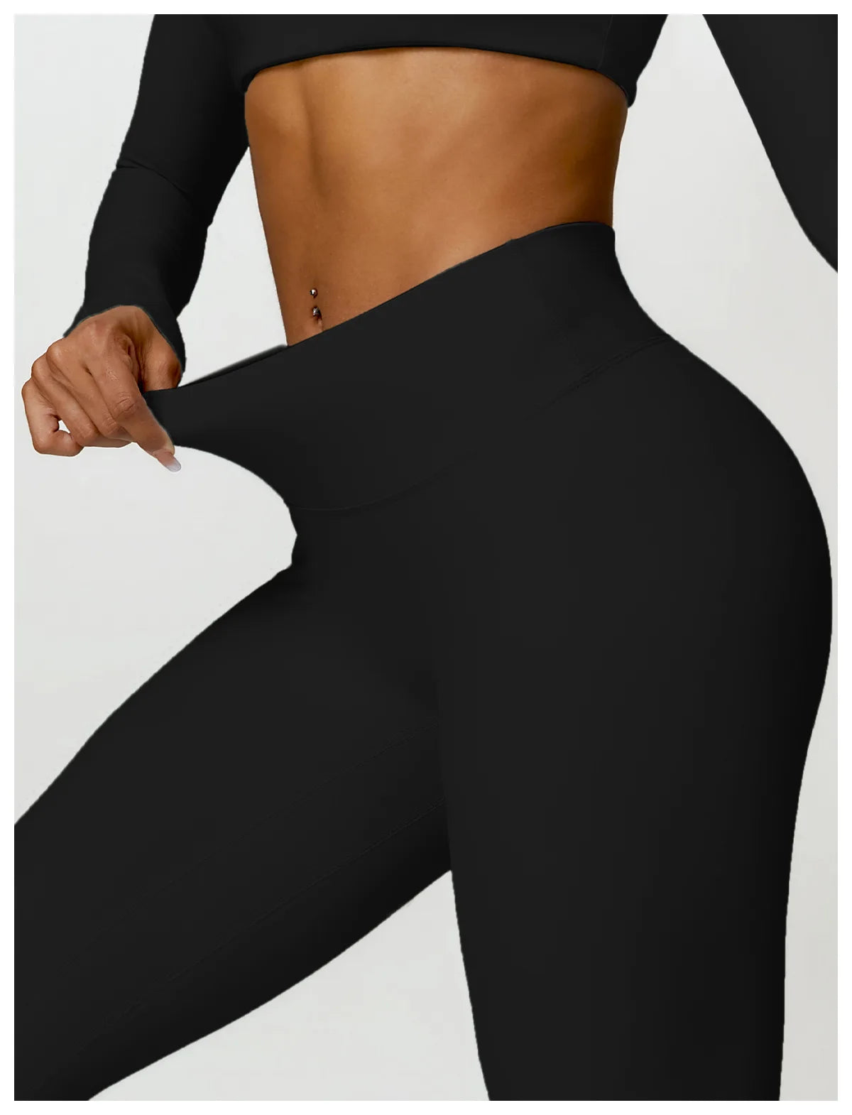 Tracksuit Yoga Set 2PCS Sportswear Crop Top Sports Suit