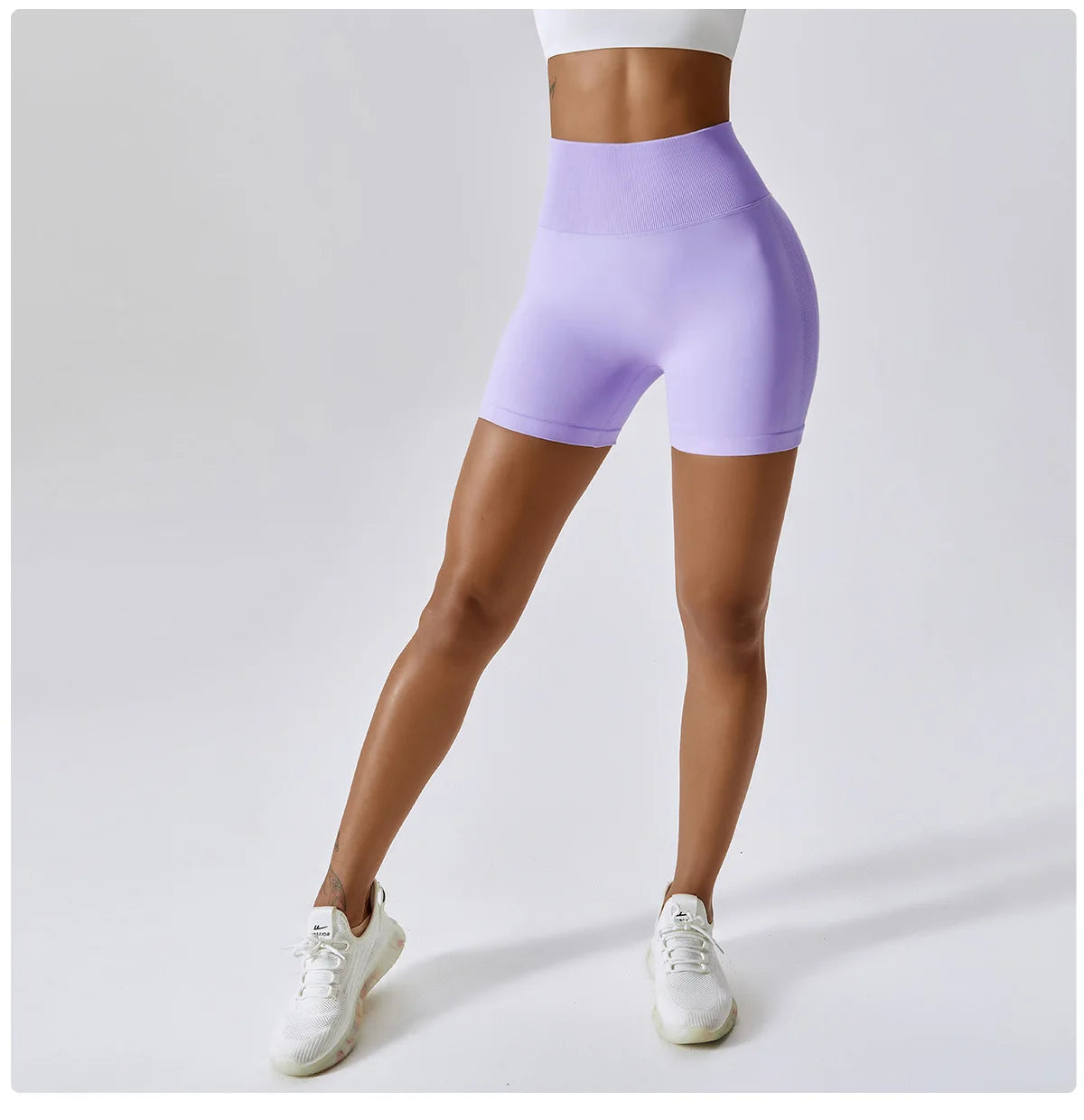 High Waist Seamless Sports Shorts