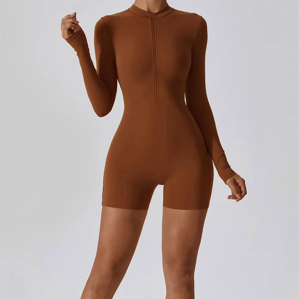 Long Sleeve Yoga Stretch Bodysuit