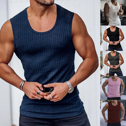 Solid Knit Sport T-shirt Tank Top