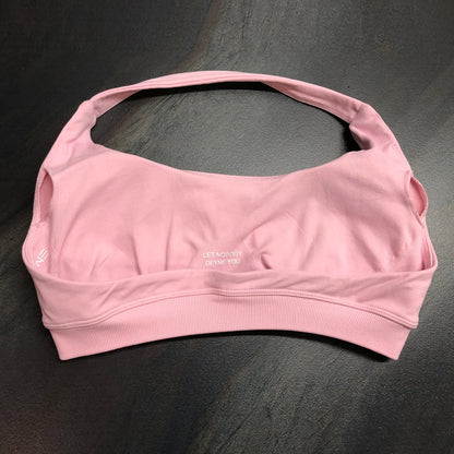 Dfyne Impact Sports Bra Seamless Open Back Halter Top