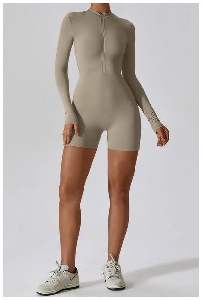 Long Sleeve Yoga Stretch Bodysuit