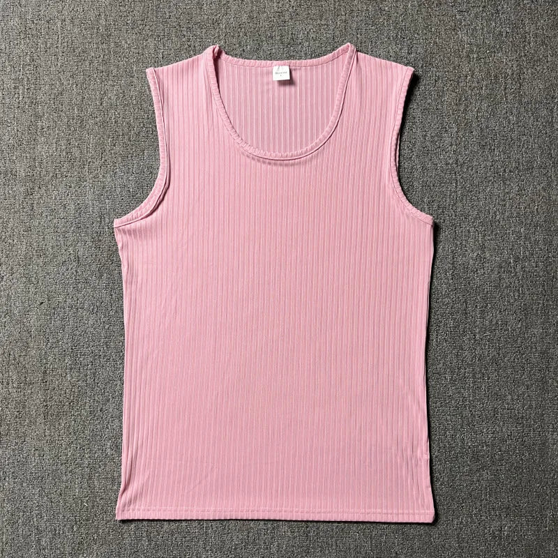 Solid Knit Sport T-shirt Tank Top