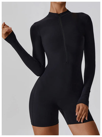 Long Sleeve Yoga Stretch Bodysuit