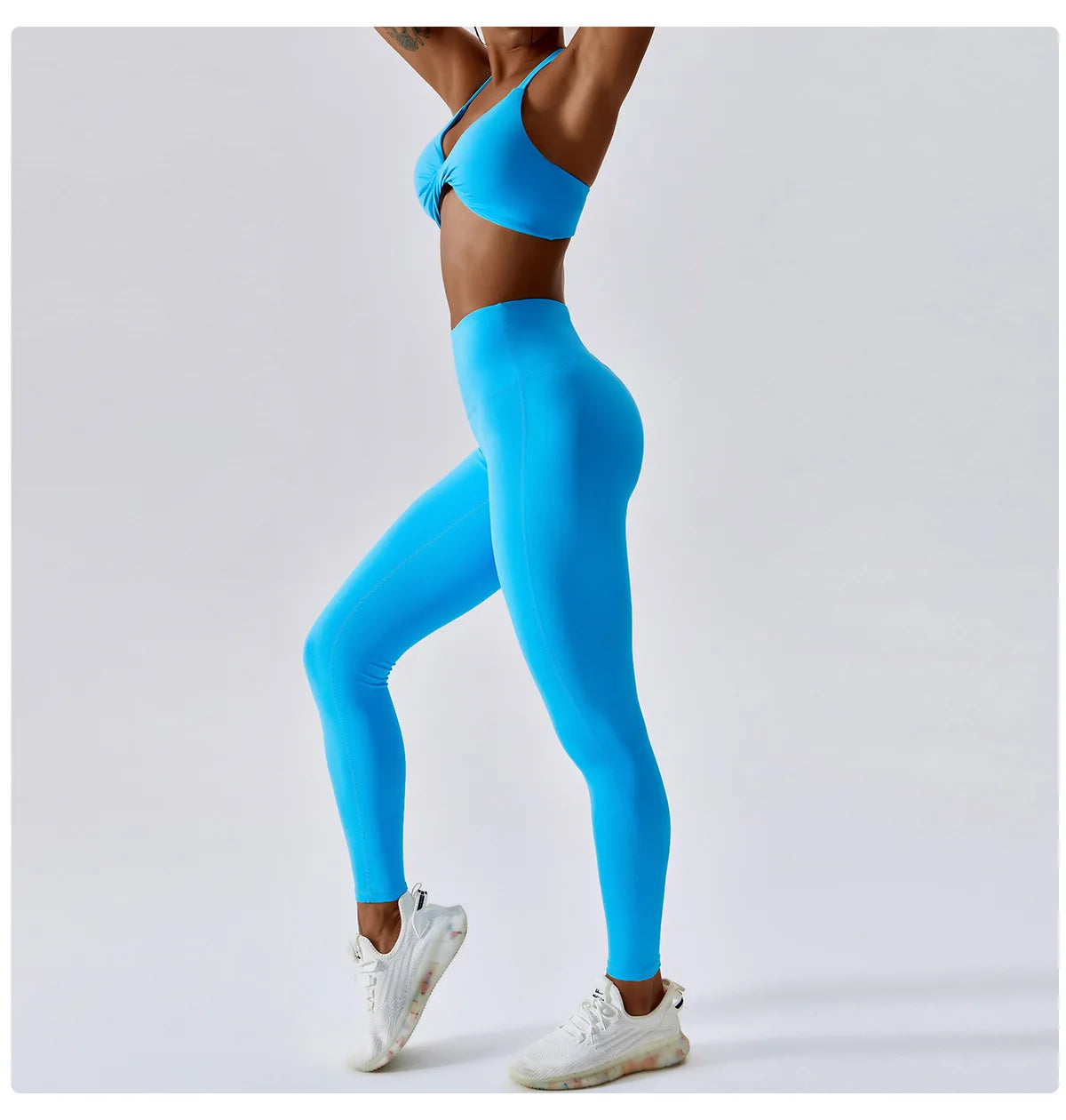 2PCS Tracksuit Seamless High Waist Leggings