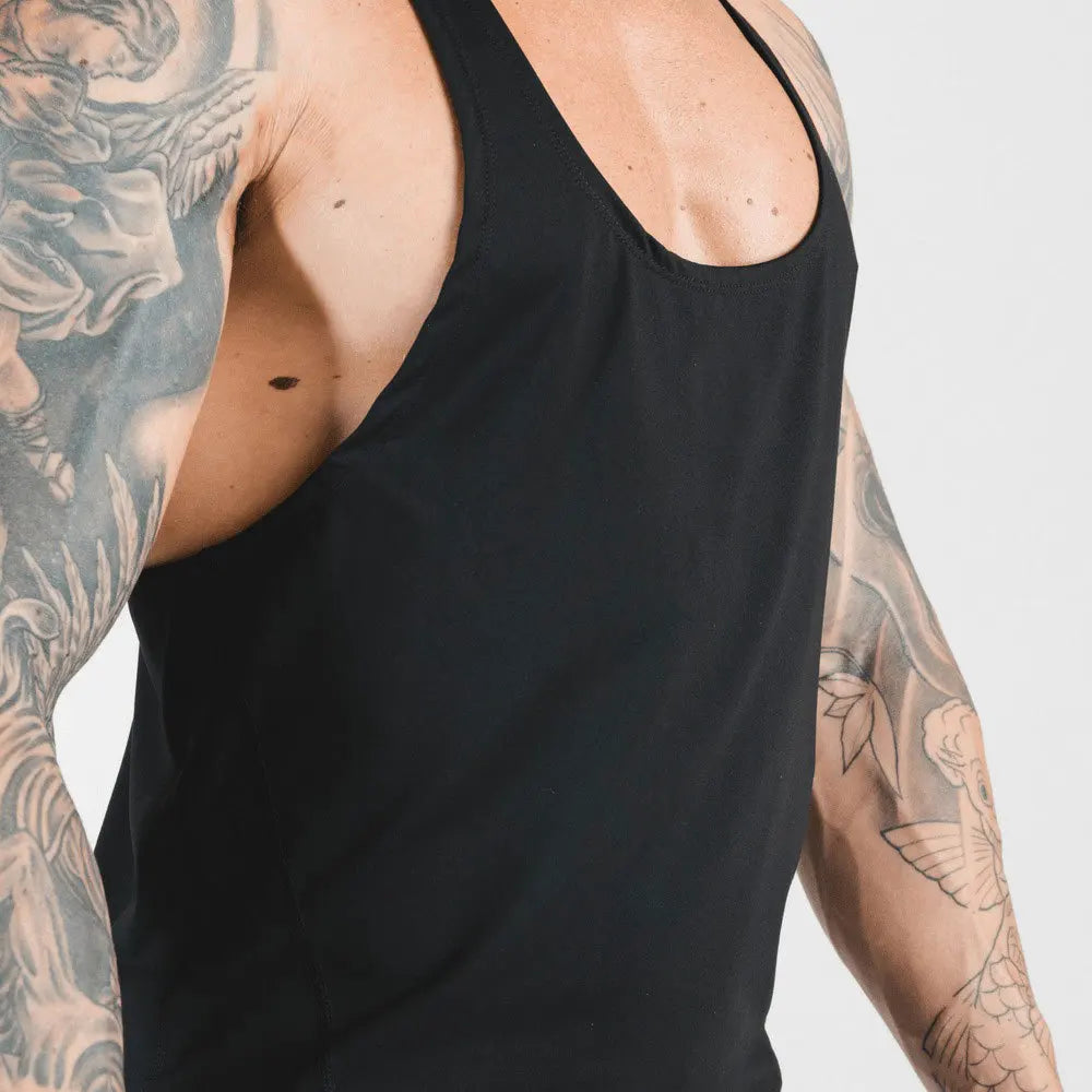 GO HARD Y-Back Gym Stringer Tank Top