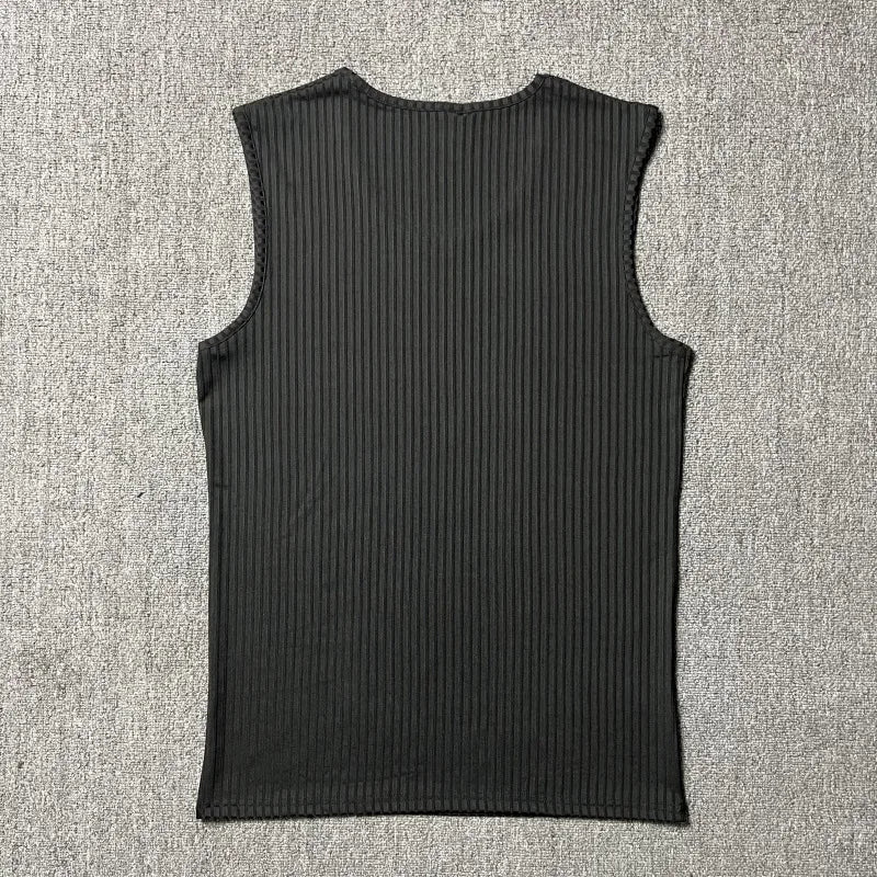 Solid Knit Sport T-shirt Tank Top