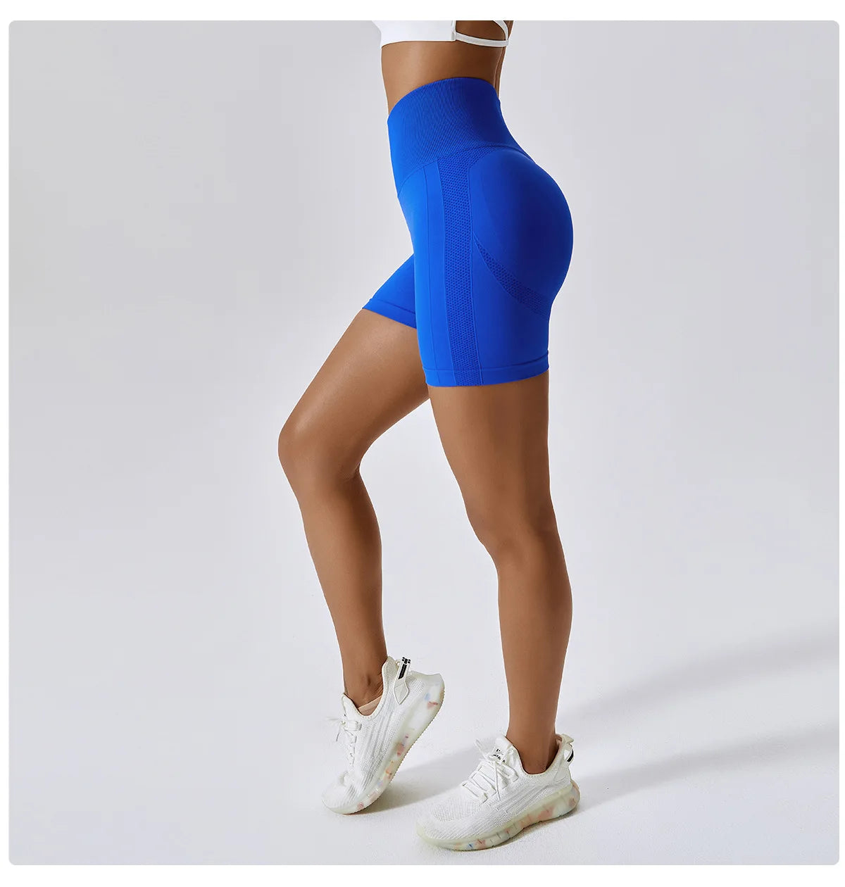 High Waist Seamless Sports Shorts