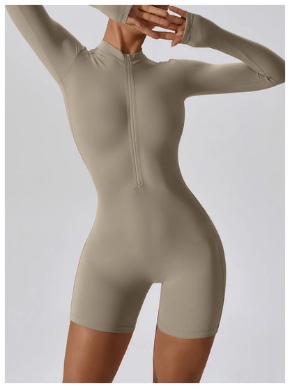 Long Sleeve Yoga Stretch Bodysuit