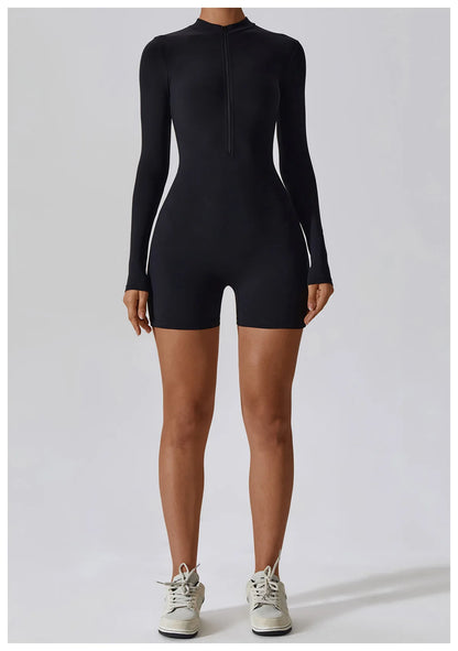 Long Sleeve Yoga Stretch Bodysuit