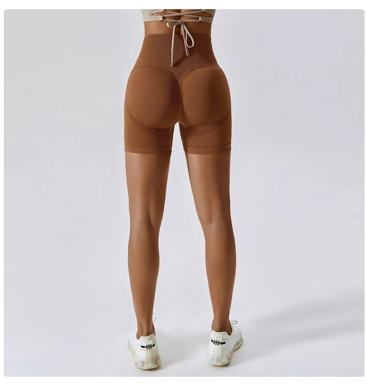 High Waist Seamless Sports Shorts