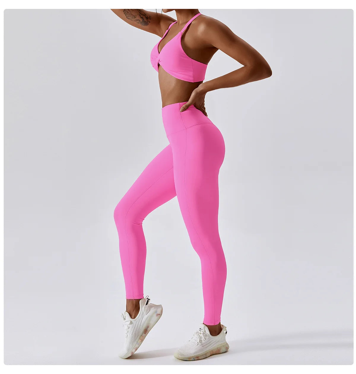 2PCS Tracksuit Seamless High Waist Leggings