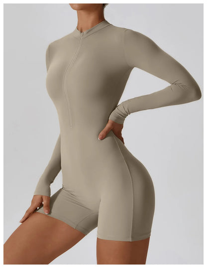 Long Sleeve Yoga Stretch Bodysuit