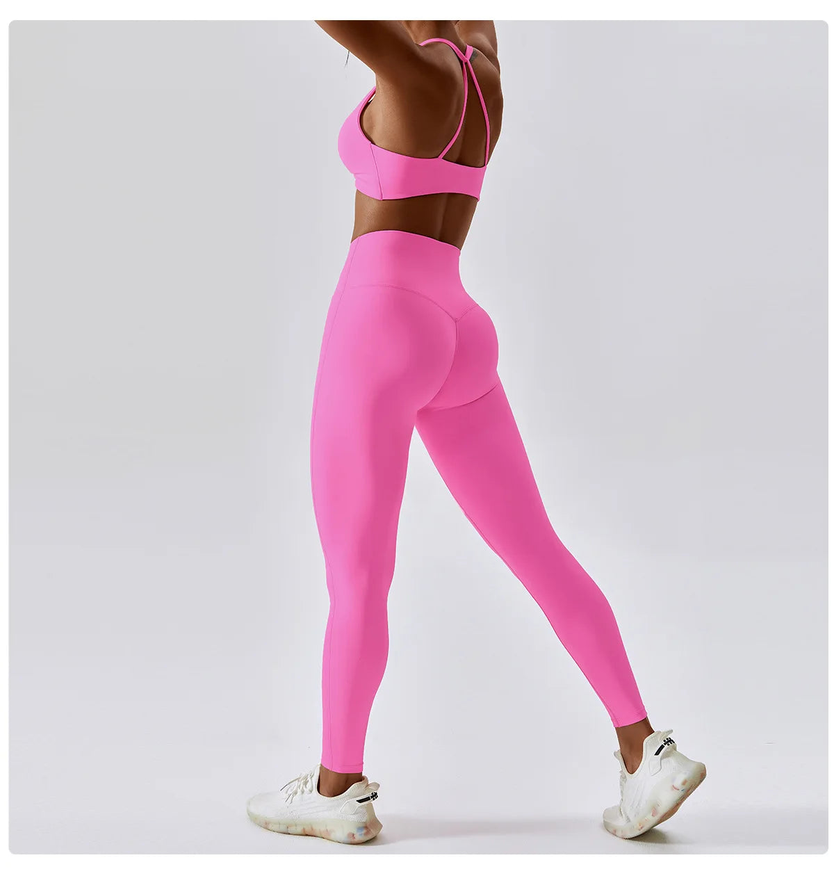 2PCS Tracksuit Seamless High Waist Leggings