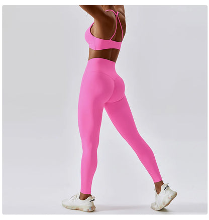 2PCS Tracksuit Seamless High Waist Leggings