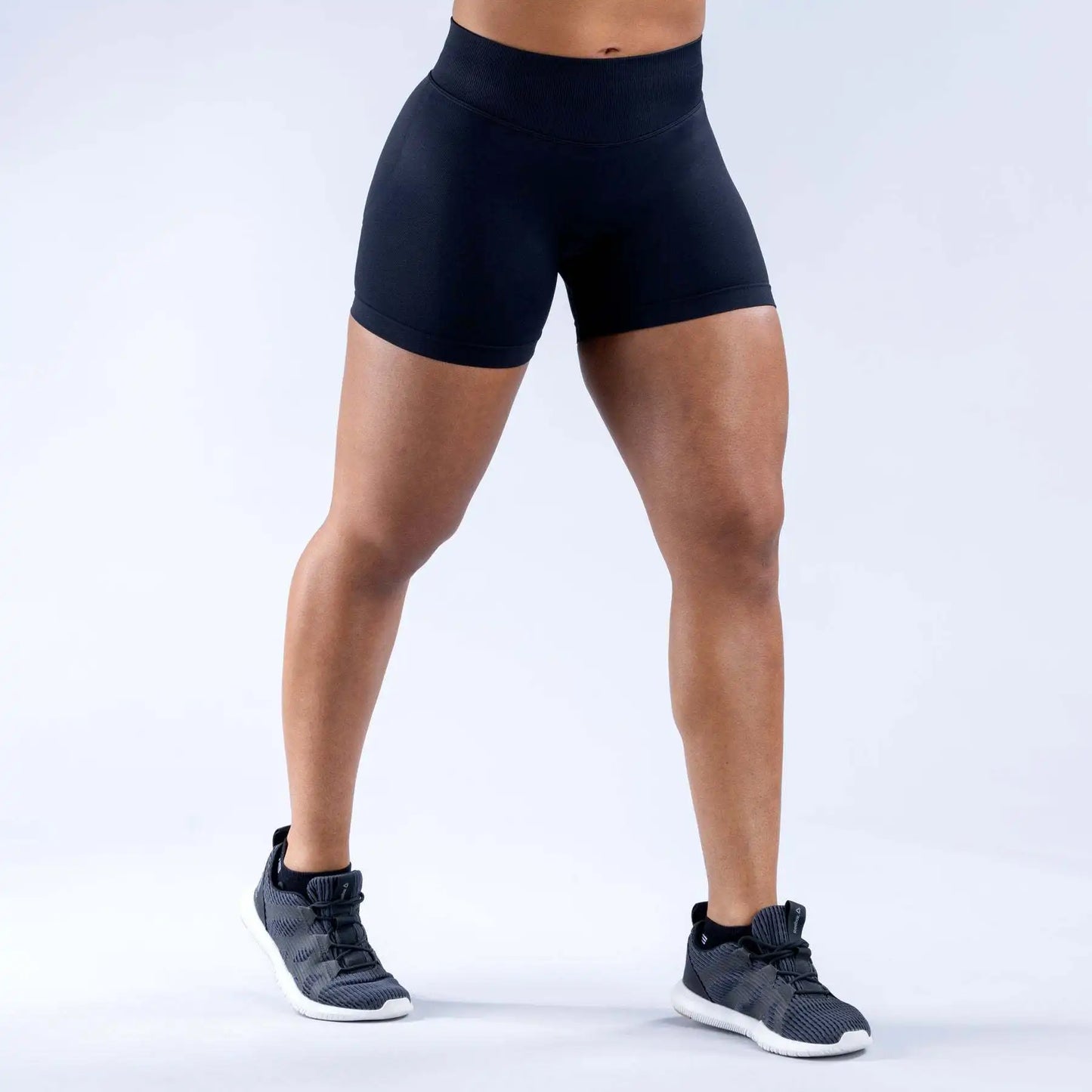 4.5" Impact Shorts Low Ribbed Band Seamless Flex Scrunch Bum Booty Lift Shorts