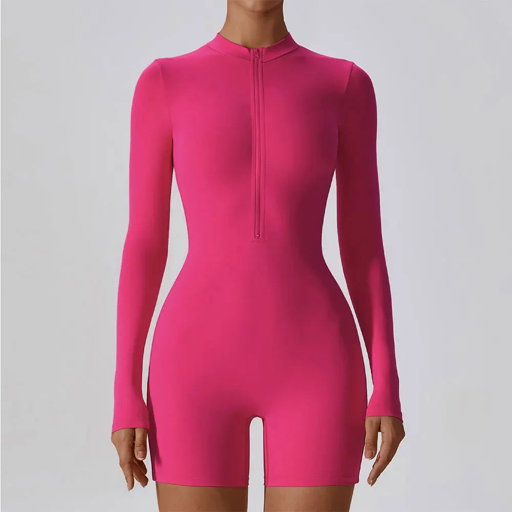 Long Sleeve Yoga Stretch Bodysuit