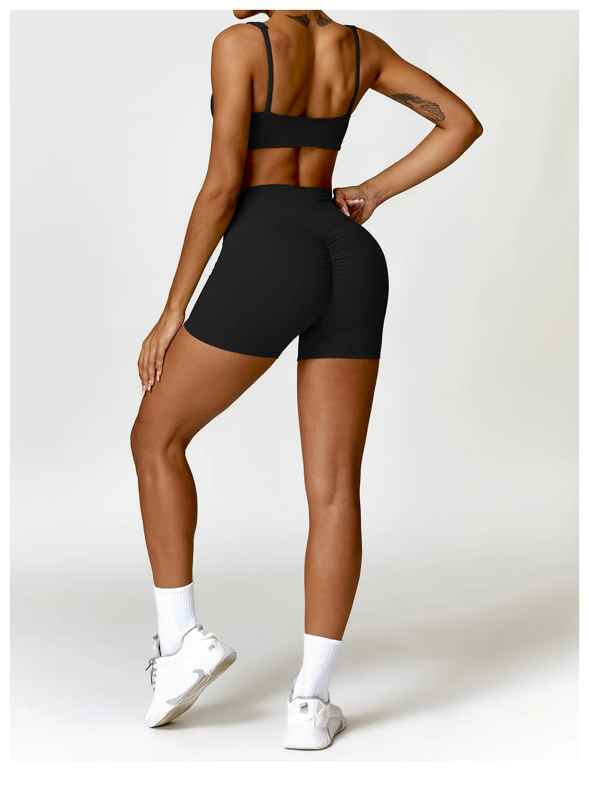 Tracksuit Yoga Set 2PCS Sportswear Crop Top Sports Suit