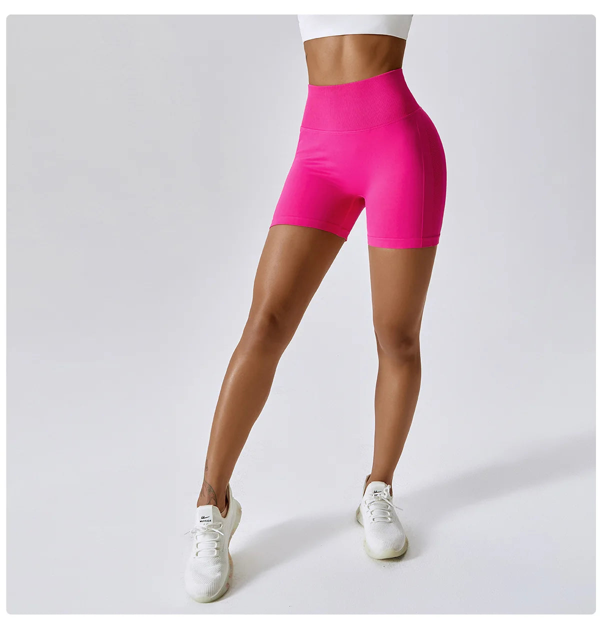 High Waist Seamless Sports Shorts