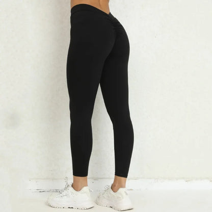 Alluring Scrunch Leggings Back V-Waist Butt Lift Pants