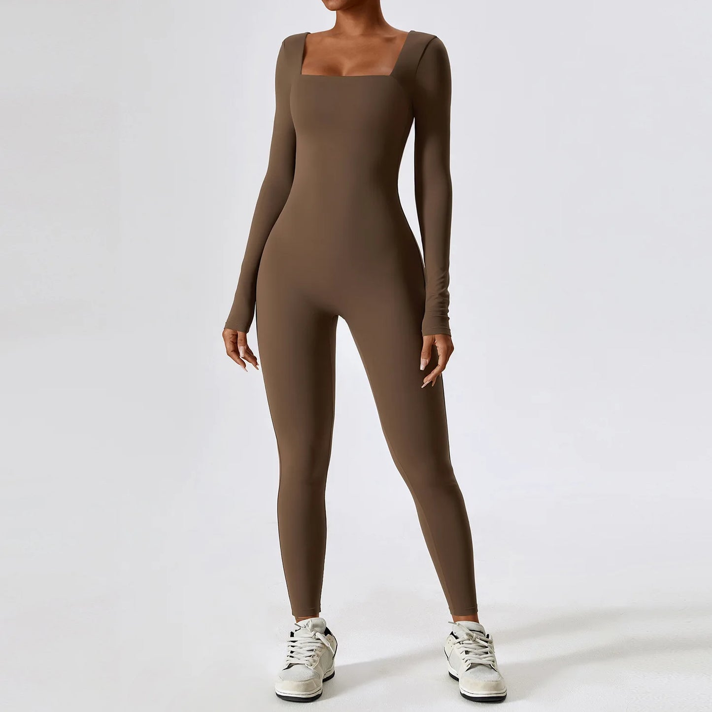 Long Sleeved One Piece Sports Jumpsuit