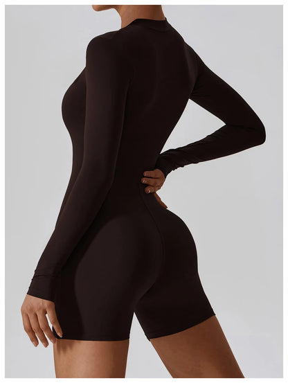 Long Sleeve Yoga Stretch Bodysuit