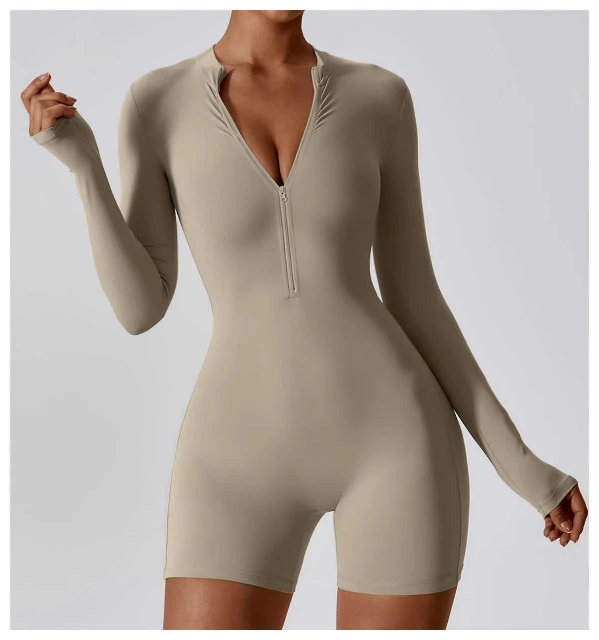 Long Sleeve Yoga Stretch Bodysuit