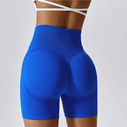 High Waist Seamless Sports Shorts