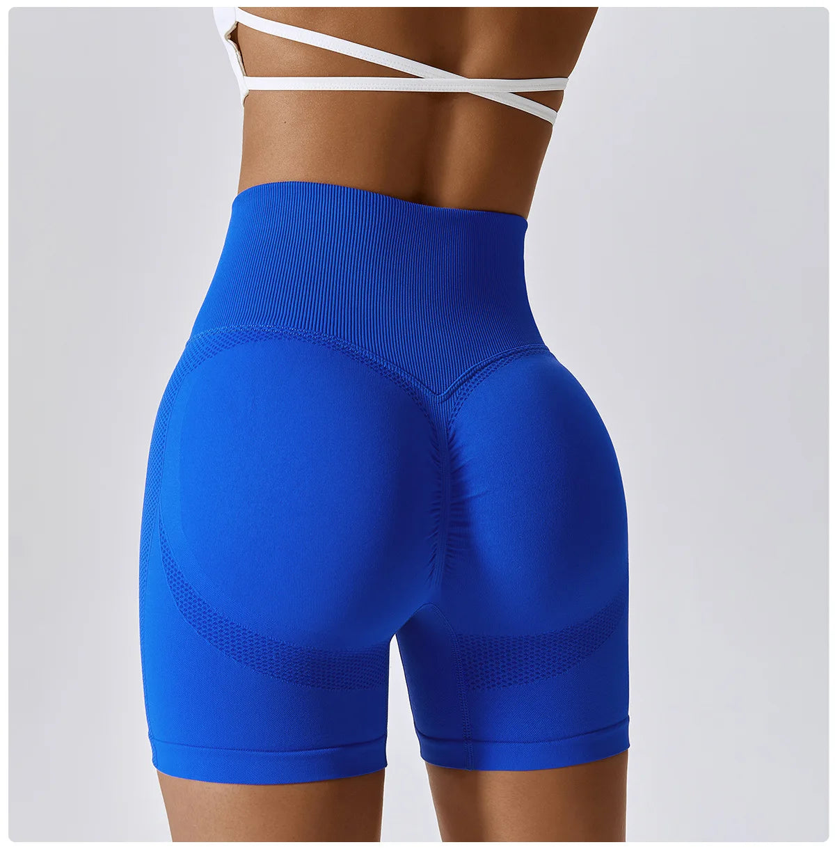 High Waist Seamless Sports Shorts