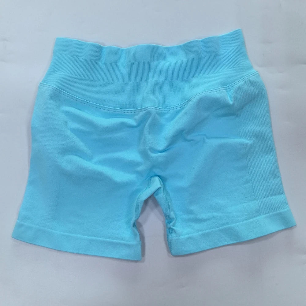 4.5" Impact Shorts Low Ribbed Band Seamless Flex Scrunch Bum Booty Lift Shorts